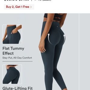 HALARA High-Waist Glute-Lifting Leggings in Deep Teal